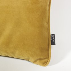 Kantnordic Luca Ocher, gul velourpude