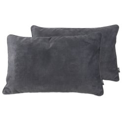 Kantnordic Luca Antracit - mrkegr velourpude