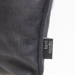 Kantnordic Luca Antracit - mrkegr velourpude
