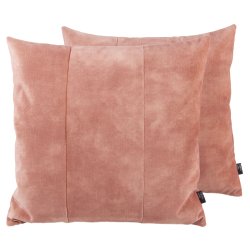 Kantnordic Mila Blossom 48x48 - ferskenfarvet velourpude